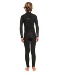 The Quiksilver Boys Everyday Sessions 4/3mm Chest Zip Wetsuit in Black