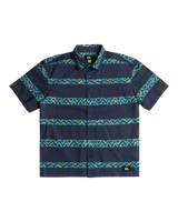 The Quiksilver Boys Boys Dalnavert Shirt in Crown Blue & Heritage Stripe