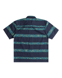 The Quiksilver Boys Boys Dalnavert Shirt in Crown Blue & Heritage Stripe