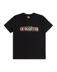 The Quiksilver Boys Boys Gradient Line T-Shirt in Black