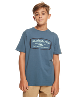 The Quiksilver Boys Boys Mind Barrel T-Shirt in Bering Sea