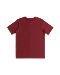 The Quiksilver Boys Boys Mind Barrel T-Shirt in Tibetan Red