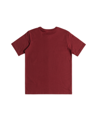 The Quiksilver Boys Boys Mind Barrel T-Shirt in Tibetan Red