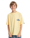 The Quiksilver Boys Boys Take Us Back T-Shirt in Mellow Yellow