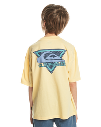 The Quiksilver Boys Boys Take Us Back T-Shirt in Mellow Yellow