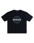 The Quiksilver Boys Boys Circle Up T-Shirt in Navy Blazer