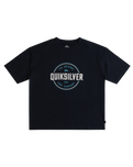 The Quiksilver Boys Boys Circle Up T-Shirt in Navy Blazer