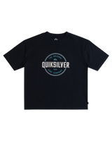 The Quiksilver Boys Boys Circle Up T-Shirt in Navy Blazer