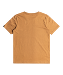 The Quiksilver Boys Boys Comp Logo T-Shirt in Bone Brown