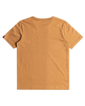 The Quiksilver Boys Boys Comp Logo T-Shirt in Bone Brown