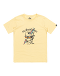 The Quiksilver Boys Boys One Last Surf T-Shirt in Mellow Yellow