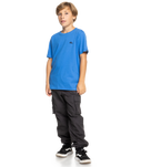 The Quiksilver Boys Boys Basic T-Shirt in Nebulas Blue