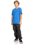 The Quiksilver Boys Boys Basic T-Shirt in Nebulas Blue