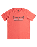 The Quiksilver Boys Boys Range Life T-Shirt in Spiced Coral