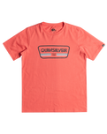 The Quiksilver Boys Boys Range Life T-Shirt in Spiced Coral