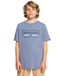 The Quiksilver Boys Boys Range Life T-Shirt in Flint Stone