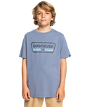 The Quiksilver Boys Boys Range Life T-Shirt in Flint Stone