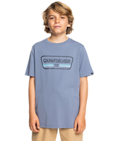 The Quiksilver Boys Boys Range Life T-Shirt in Flint Stone