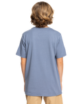 The Quiksilver Boys Boys Range Life T-Shirt in Flint Stone