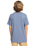 The Quiksilver Boys Boys Range Life T-Shirt in Flint Stone