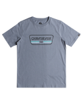 The Quiksilver Boys Boys Range Life T-Shirt in Flint Stone