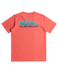 The Quiksilver Boys Boys Omni Wave T-Shirt in Spiced Coral