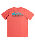 The Quiksilver Boys Boys Omni Wave T-Shirt in Spiced Coral