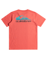 The Quiksilver Boys Boys Omni Wave T-Shirt in Spiced Coral