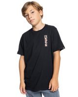 The Quiksilver Boys Boys Warped T-Shirt in Black