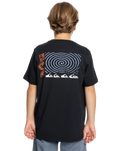 The Quiksilver Boys Boys Warped T-Shirt in Black