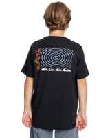 The Quiksilver Boys Boys Warped T-Shirt in Black