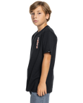 The Quiksilver Boys Boys Warped T-Shirt in Black