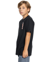 The Quiksilver Boys Boys Warped T-Shirt in Black