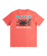 The Quiksilver Boys Boys Warped T-Shirt in Spiced Coral