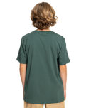 The Quiksilver Boys Boys Drop Shadows T-Shirt in Forest