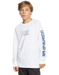 The Quiksilver Boys Boys Warped T-Shirt in White