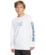 The Quiksilver Boys Boys Warped T-Shirt in White