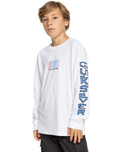 The Quiksilver Boys Boys Warped T-Shirt in White