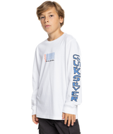 The Quiksilver Boys Boys Warped T-Shirt in White