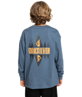 The Quiksilver Boys Boys Vintage Mix T-Shirt in Vintage Indigo