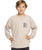 The Quiksilver Boys Boys Vintage Mix Long Sleeve T-Shirt in Plaza Taupe