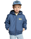 The Quiksilver Boys Boys Reversible All Seas Jacket in Vintage Indigo