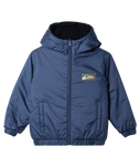 The Quiksilver Boys Boys Reversible All Seas Jacket in Vintage Indigo