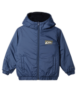 The Quiksilver Boys Boys Reversible All Seas Jacket in Vintage Indigo