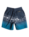 The Quiksilver Boys Boys Everyday Wordblock Volley Shorts in Navy Blazer