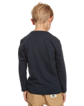 The Quiksilver Boys Boys Vintage Feel T-Shirt in Navy Blazer