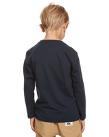 The Quiksilver Boys Boys Vintage Feel T-Shirt in Navy Blazer