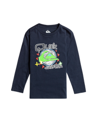 The Quiksilver Boys Boys Vintage Feel T-Shirt in Navy Blazer