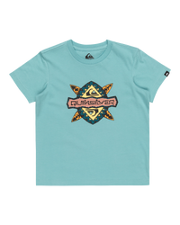 The Quiksilver Boys Boys Rain Maker T-Shirt in Marine Blue