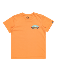 The Quiksilver Boys Boys Tropical Fade Boy T-Shirt in Tangerine